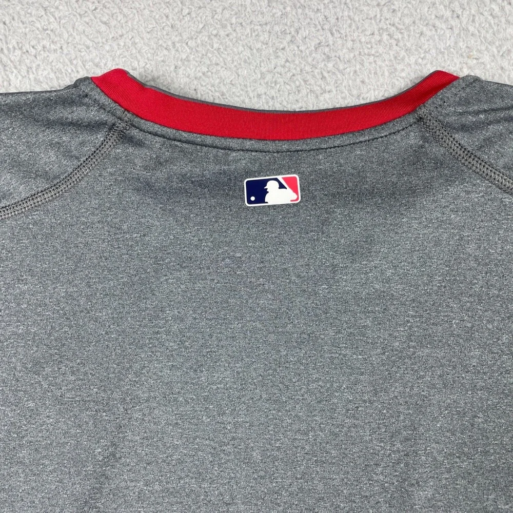 St. Louis Cardinals Nike Pro Shirt Mens Large Gray Red Long Sleeve Fit Dry MLB